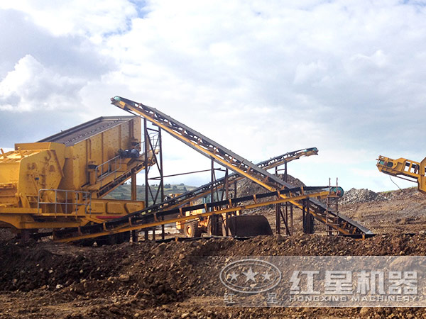 紅星移動破碎機現場圖