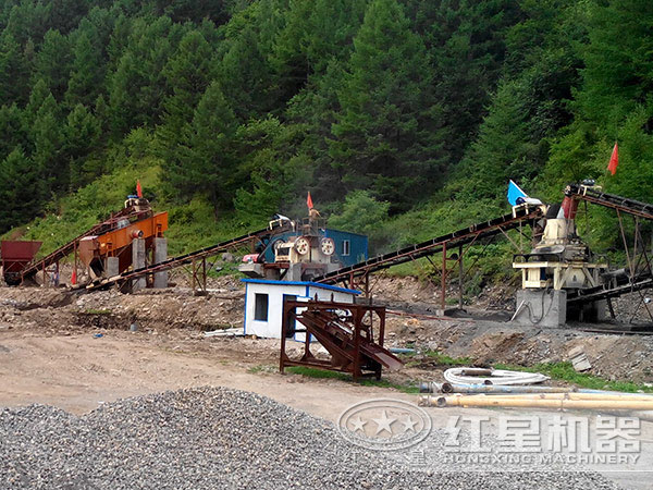 制砂生產(chǎn)線現(xiàn)場圖