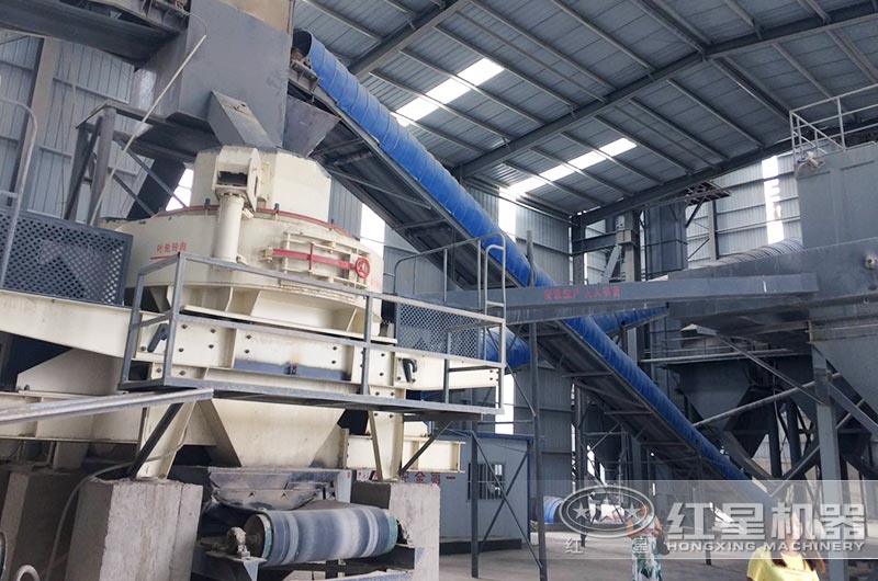 鵝卵石制砂現(xiàn)場(chǎng)