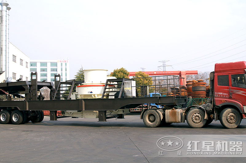 移動沖擊式制砂機(jī)發(fā)貨現(xiàn)場