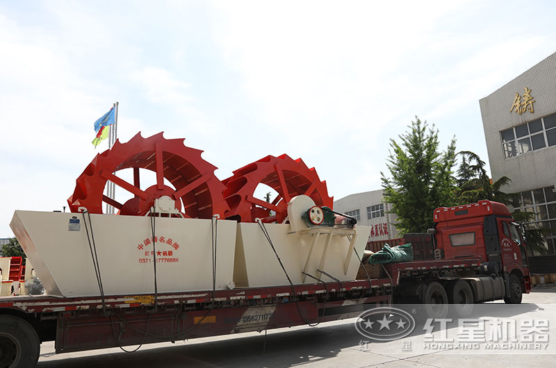 大型洗砂機機械設備發(fā)貨中