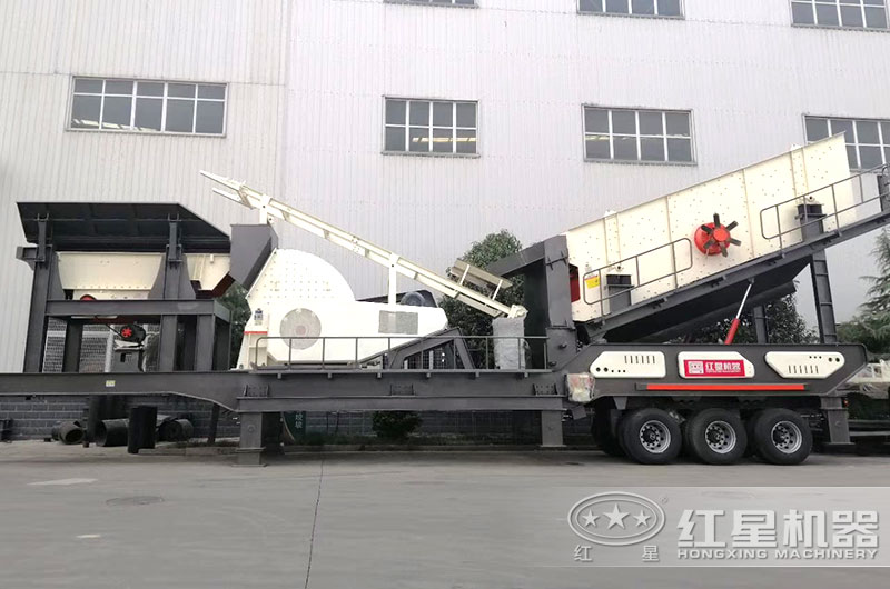 流動(dòng)打石頭機(jī)配置重錘破