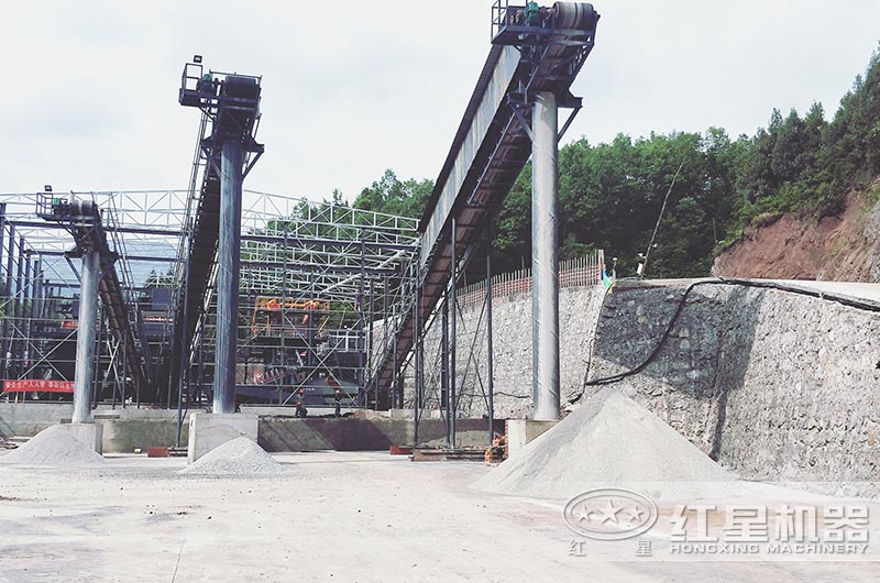 四川客戶現(xiàn)場，機(jī)制砂成品