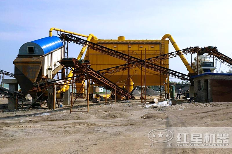 礦山尾礦制砂機(jī)在保定客戶(hù)制砂廠作業(yè)