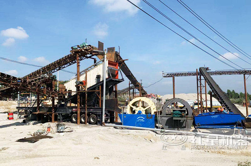 移動(dòng)式時(shí)產(chǎn)50噸制砂生產(chǎn)線