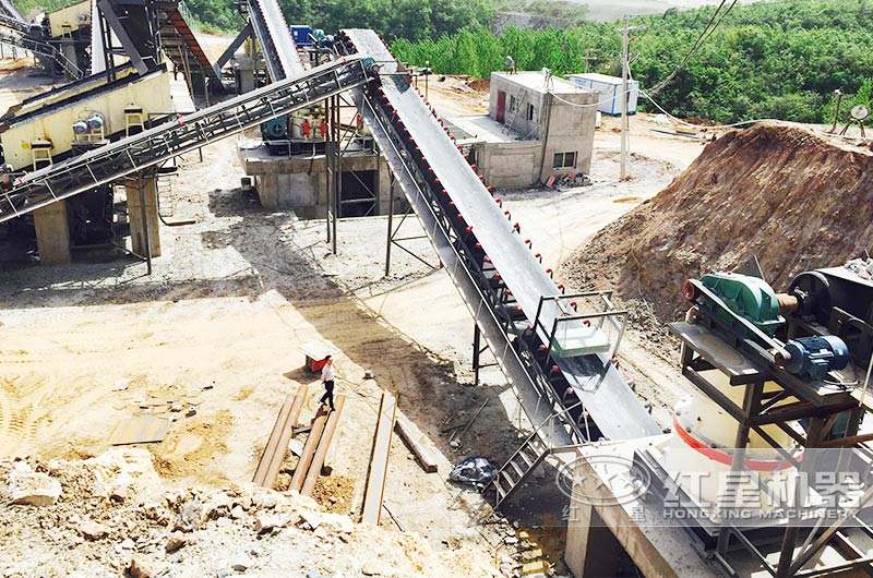 日產5000噸高硬度物料砂石生產線現(xiàn)場