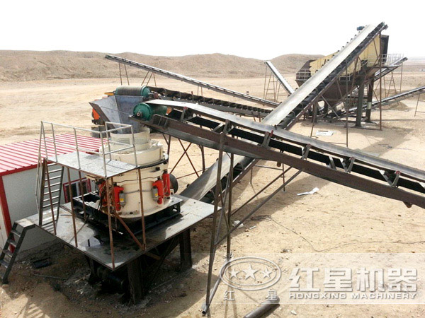 圓錐式粉碎機(jī)加工河卵石現(xiàn)場(chǎng)圖 圓錐式粉碎機(jī)加工河卵石現(xiàn)場(chǎng)圖