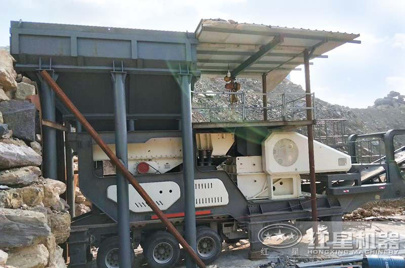 處理建筑垃圾、時(shí)產(chǎn)100噸以上的移動顎破