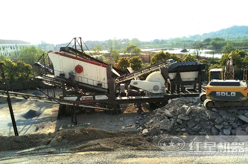 建筑垃圾破碎機(jī)處理現(xiàn)場 建筑垃圾破碎機(jī)處理現(xiàn)場