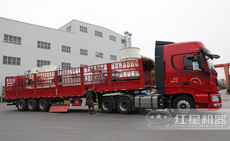 時產(chǎn)100噸石料破碎生產(chǎn)線發(fā)貨了發(fā)貨了（沖擊式制砂機(jī)、單缸圓錐破）