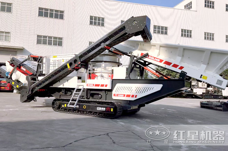 履帶式圓錐移動破碎機廠區(qū)實拍圖