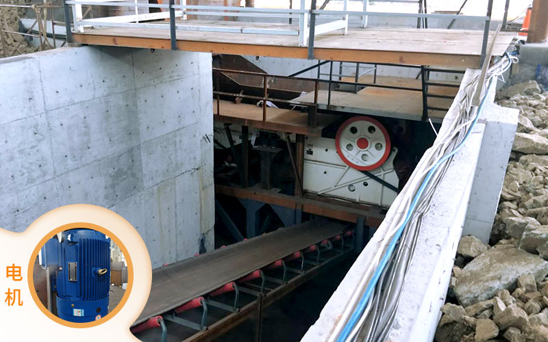 紅星1060破碎機(jī)配備合適電機(jī)，品質(zhì)好，效率高，能耗低